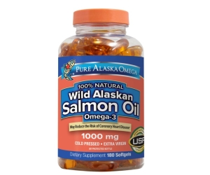 Pure Alaska Omega Wild Salmon Oil 1000 mg 180 Ct