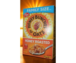 Ngũ cốc yến mạch mật ong Post Honey Bunches Oats Cereal Almonds 1lbs 510g.